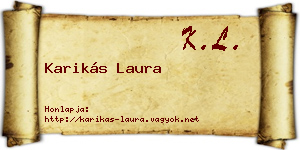 Karikás Laura névjegykártya